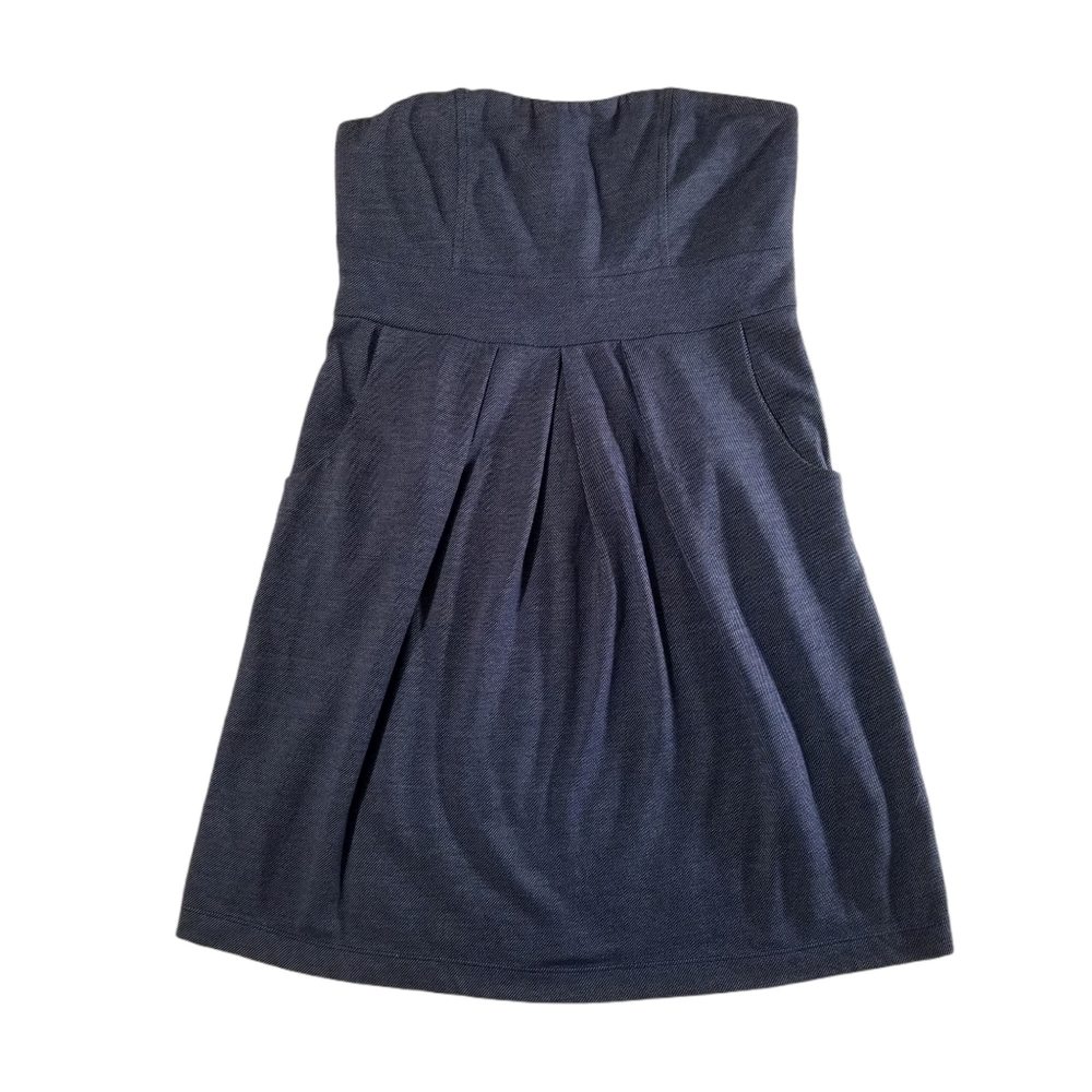 Forever 21 Blue Strapless Mini Dress